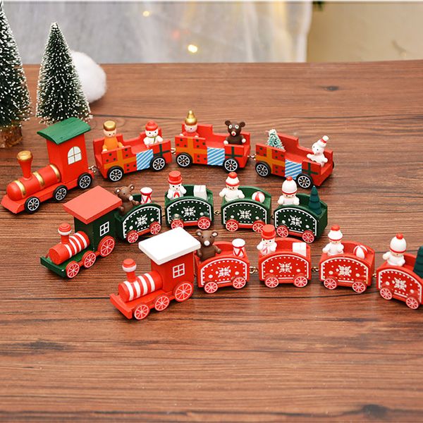 

woods christmas train small children kindergarten festive christmas decorations oct#04