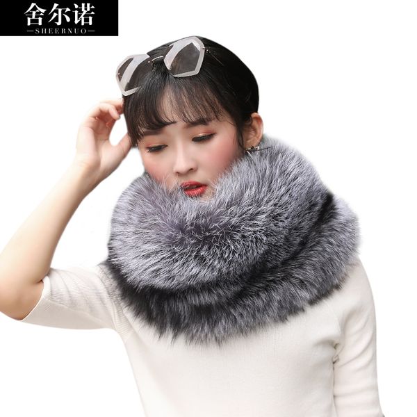 

sherno fur fur scarf autumn and winter women fashion cold insulation 100% genuine leather really noble soft