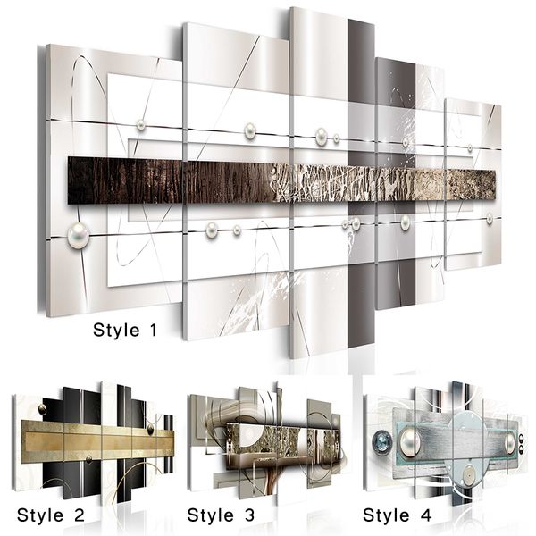 

5 pcs no framed wall art paintings prints abstract line pearl wall art picture canvas paintings wall decorations for living room home office
