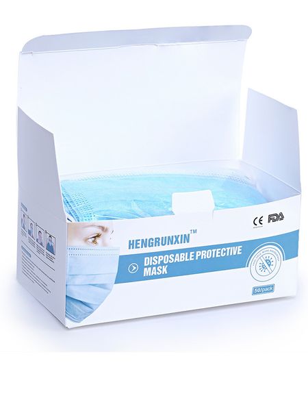 

50шт одноразовая маска для лица на складе 6au3