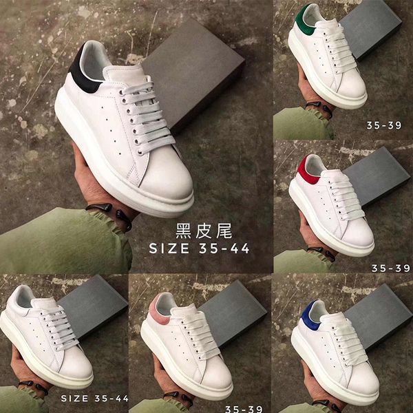 

2020 fashion luxury designer shoes platform sneakers for mens women white black leather mens trainer vintage casual sports shoes size 36-44