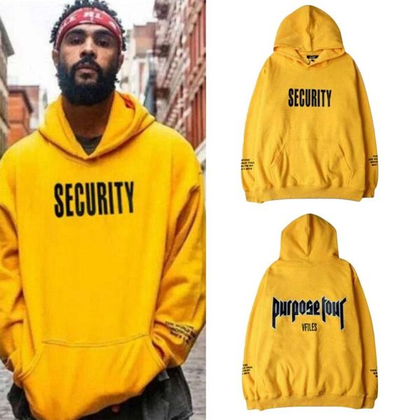 

autumn men thick hoodie sweatshirt streetwear hip male casual tracksuit long sleeve yellow hooded pullovers 2020 new, Black