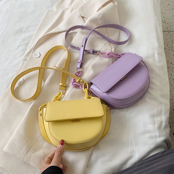 

2020 мода женщины pu кожа сплошные цвета сумки через crossbody небольшая сумка на плечо женские сумки повседневная кошельки