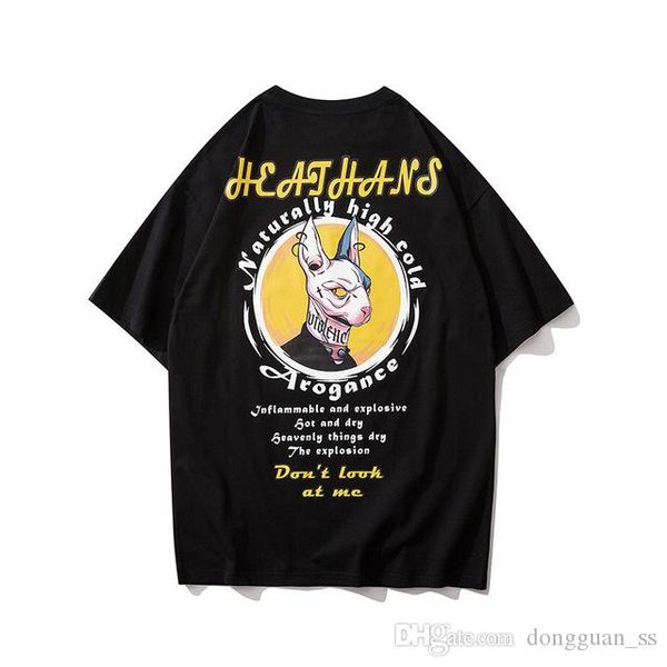 

хип-хоп футболка мужчины женщины 2020 лето круглый вырез мужская футболка хлопок футболки, White;black