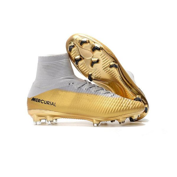 

2019 soccer shoes red gold cr7 children red gold cr7 cleats mercurial superfly v fg kids ronaldo womens football boots