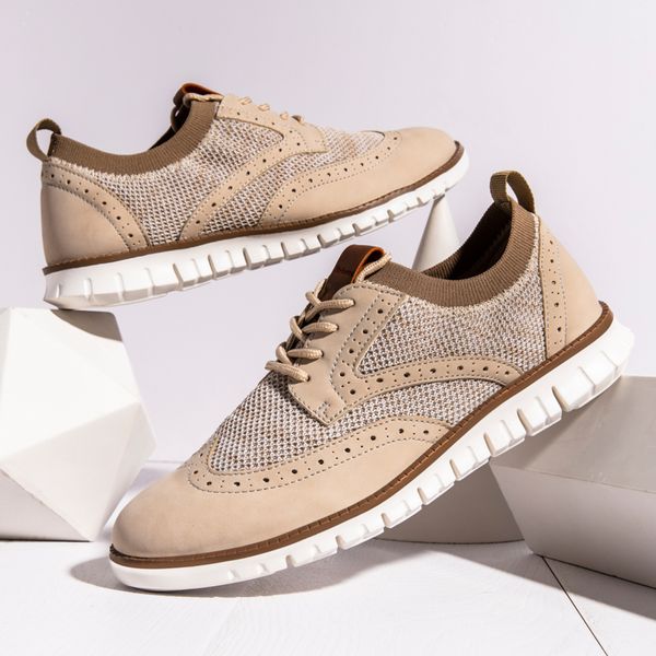 

spring and autumn fashion sneakers simple and comfortable men's shoes breathable knit mesh flat shoes fashion sports, Black