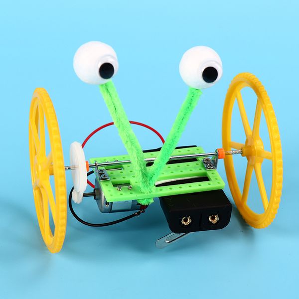 Детские научные экспериментальные игрушки DIY Технология Небольшое производственное изобретение науки о балансе автомобиль робот оптом