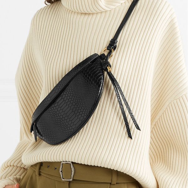 

brief women pu leather waist pack casual lady belt cross body bag fashion serpentine female chest bags solid clutch handbag gift