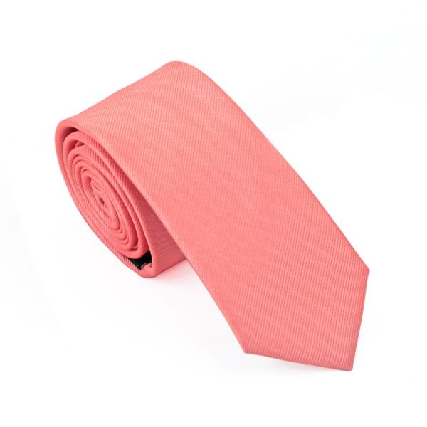 

men's 100% silk tie skinny slim narrow solid coral red necktie 'for men formal wedding party groom hh-018, Blue;purple