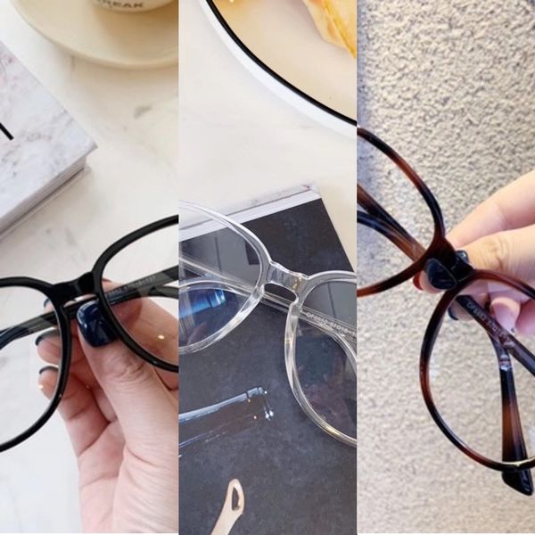 

frame female fashionable ni ni plain transparent myopia glasses myopia glasses frame big face thin matching degree, Silver
