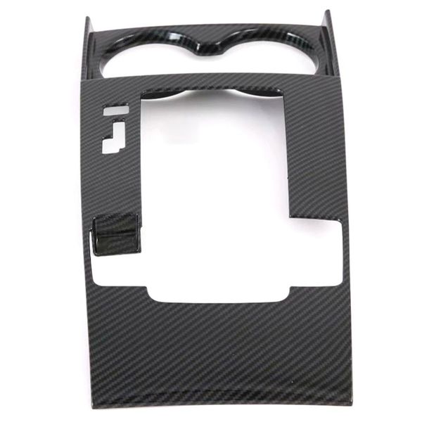 

carbon fiber color car center control gear shift panel decorative trim cover for 3 2019-20 console gear shift panel cover