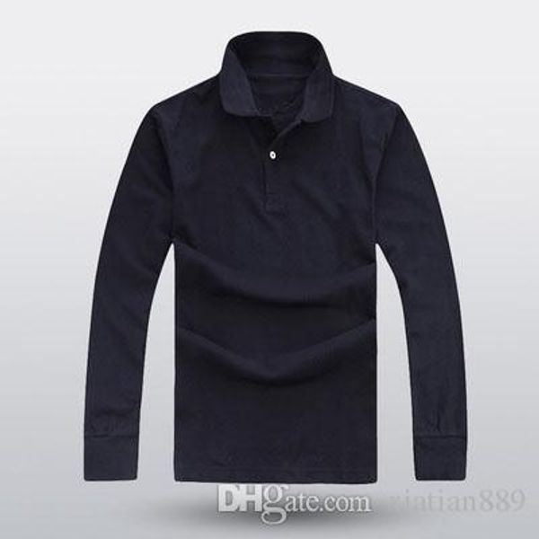 

2018 new high-quality cotton men's fashion loose men's casual polo shirt long sleeve plus size lapel shirt
