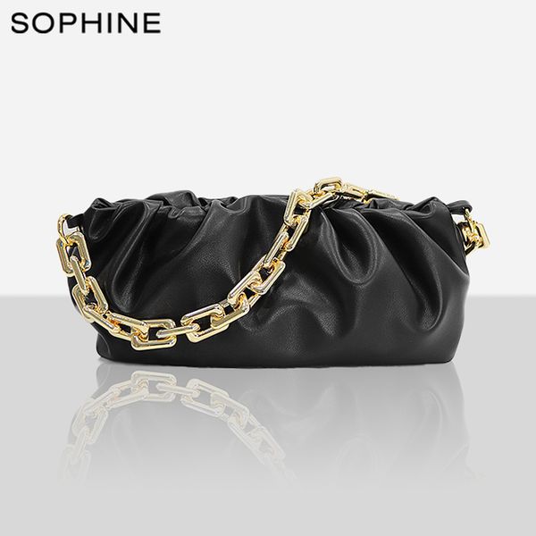 

2020 style women shoulder bags chain pouch female handbag genuine leather