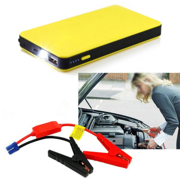 

portable 12v 8000mah car jump starter power bank auto jumper engine power bank emergency booster battery voiture car accessories