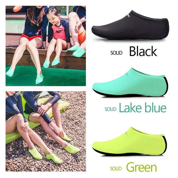

swimming socks diving shoes surfing outdoor water sports 1 pair 3 color beach feet comfortable yoga beach socks lovely warm, Black