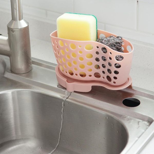 

kitchen split type sink suction storage rack drain basket for bathroom towel soap sponge drain shelf kitchen organizer