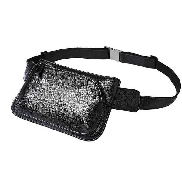 

leather 2019 new chest pocket shoulder bag simple atmosphere bag mobile phone travel fashion korean version