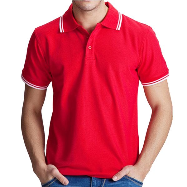 

2017 Polo Men Shirt Casual Cotton Tops Solid Color Red Polos Plus Size 3xl Brand Clothing Camisa Masculina Homme Camisetas