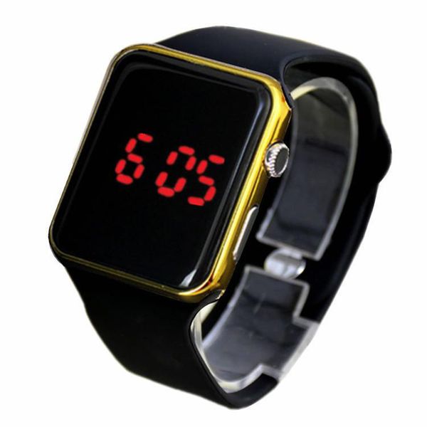 

2018 business watch men watches famous male clock designer men's silicone electronic digital quartz-watch relogio masculino saat, Slivery;brown