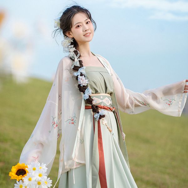 

summer chinese traditional costume hanfu women fairy dress song dynasty princess clothing oriental tang hanfu dresses dwy3906, Black;red