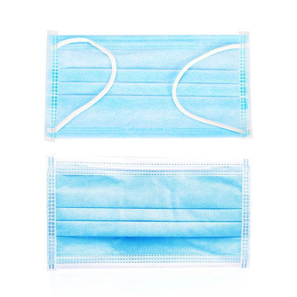 

одноразовые 3-слойные защитные маски для рта маска ушная петля антипылевые водонепроницаемые полипропиленовые маски для личного здоровья сам