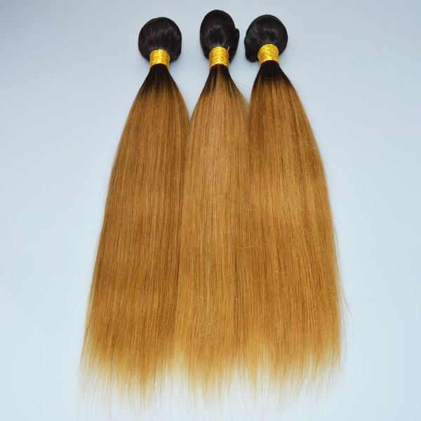

oc 905 brazilian human virgin hair straight gradient color 1b 27#brown pochette felicie wigs long hair curtain ing, Black
