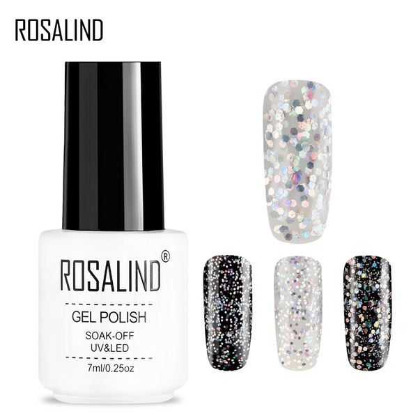 

rosalind laser silver nail polish sequins durable luster nail polish wholesale