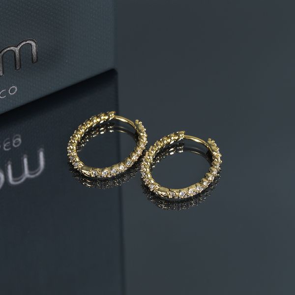 

apm стерлингового серебра earneedles желтое золото бриллиантовое кольцо серьги высокое качество ювелирных изделий свадебный подарок аксессуа, Silver