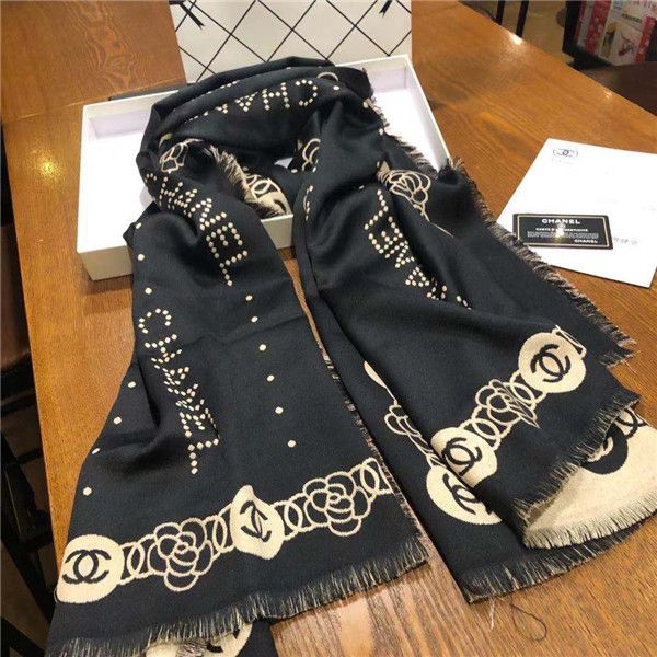 

19ss luxurious brands design chn silk wool scarf women men fashion shawl tippet cashmere lady scarves 180*70cm, Blue;black
