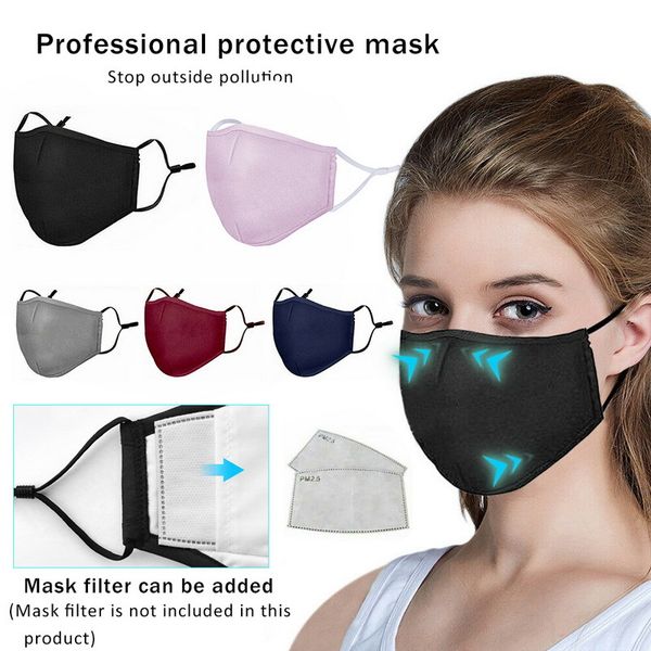 

загрязнение pm2. 5 черный рот анти-пыль активированный угольный фильтр ветрозащитный рот-заглушить бактерии доказательство грипп маска для л