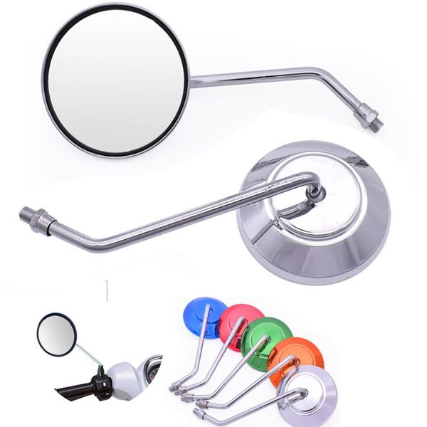

motorcycle accessories motorbike handle bar end mirrors round rear view mirrors for ninja 250r 400r kx65 kx85 kx125