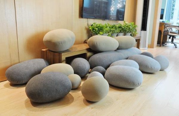 

Творческий 3D Каменные Подушки Пол Фаршированные Огромные Каменные Подушки Напол