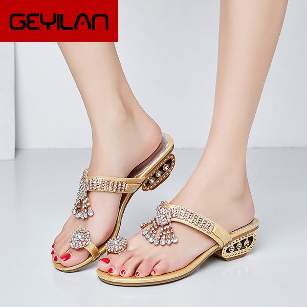 

new ladies sandals crystal fashion women's shoes rome ladies beach slippers wedges casual sandals simple flat shoes b242, Black