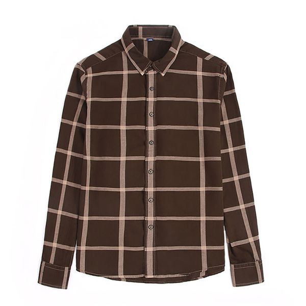 

men long sleeve shirt regular casual plaid 3 colors shirts male fashion vintage clothing streetwear new camisa spring autumn, White;black