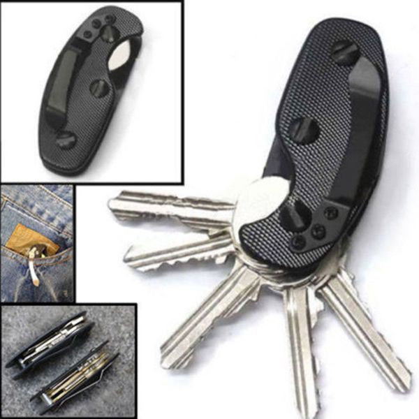 

2018 useful key holder aluminum clip tool organizer keychain edc folder fashion keyring