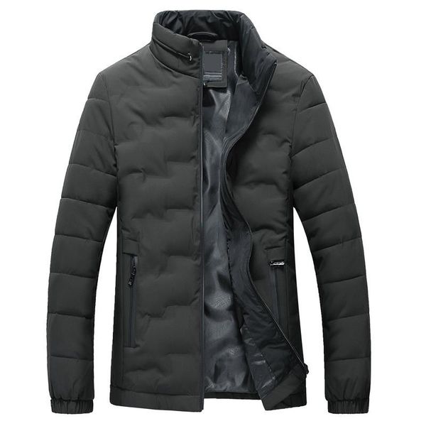 

mrmt 2019 бренд мужские куртки вертикальный воротник вниз хлопок утолщенный хлопок пальто для мужчин среднего возраста куртка одежда, Black