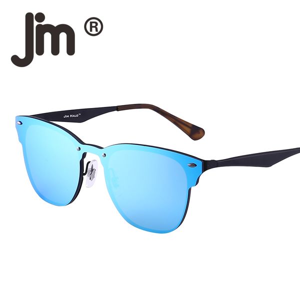 

jm mirrored rimless one piece horned rimmed metal square sunglasses women men frameless sun glasses female male eyewear, White;black