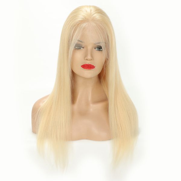 

150% плотность 613 светловолосый парик фронта шнурка человеческих волос stright бразильская фронта шнурка человеческих волос парики для черн, Black;brown