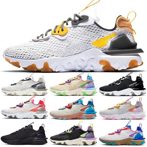 

react men women running shoes mens trainers triple black vast grey honeycomb sports shoes sneakers size 36-45 ing