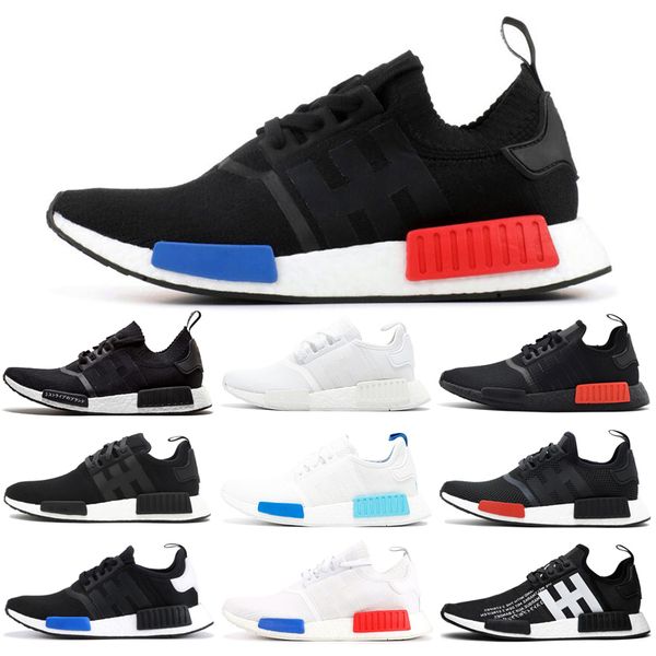 

R1 Running Shoes for Women Men OG Atmos Japan Solar Red Thunder Tri-Color Triple White Black Mens Trainer Sports Sneaker 36-45