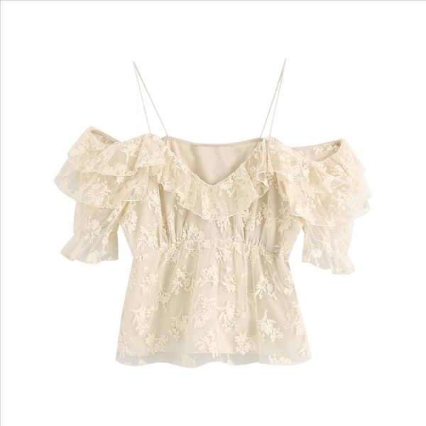 

asds mesh clothes wcs75087 asds mesh embroidery embroidery wear sling casual wear sling casual clothes wcs75087, White