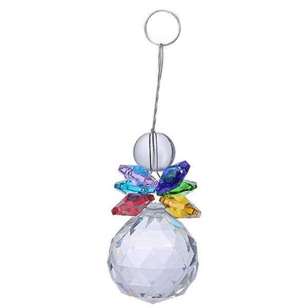 

beauty rainbow maker crystal chandelier ball pendant decoration gift ornament uk