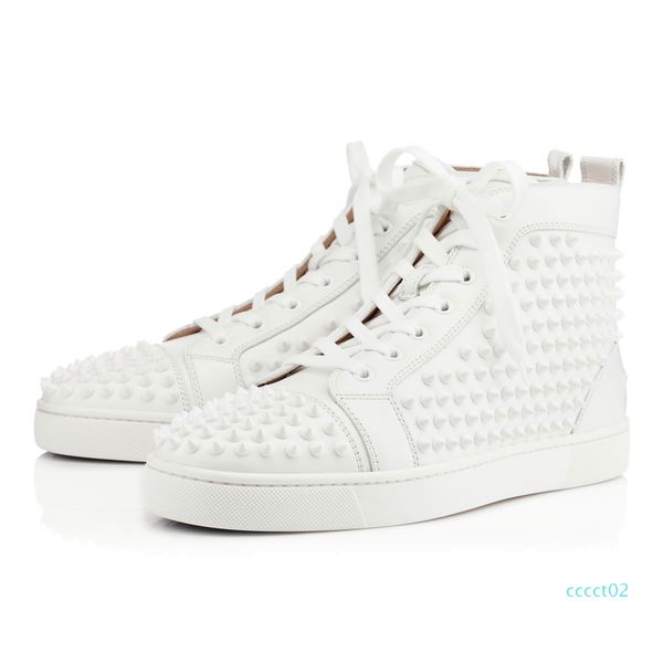 

new designer shoes studded spikes fashion red suede leather mens womens flat bottoms luxury shoes party lovers sneakers size 36-46 2ct, Black