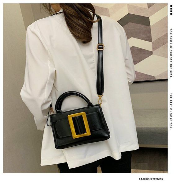 

simple hand bag new style shoulder square sling bag
