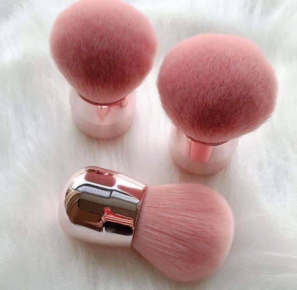 

Грибной Blush кисти для макияжа Мини Мягкая щетка порошка розового золота с плоской