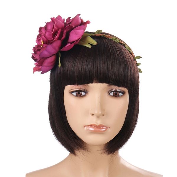 

wreath girl head flower crown girls hair accessories artificial flower head wreath for wedding garland headpiece