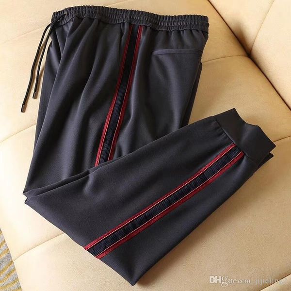 

2019 мужских дизайнеров высокого качества ткань тренировочных брюки трек бег брюки китайского размера m-- 3xl брюки ~ вершины мужской йоги б, Black