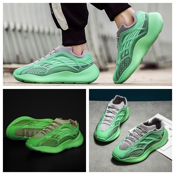 

new designer 700 v3 mens women running shoes breathable triple black green beige fashion comfortable sports outdoor sneakers