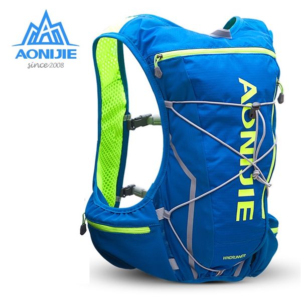 

aonijie 10l outdoor sport running backpack marathon trail running hydration vest pack for 2l water bag cycling hiking bag