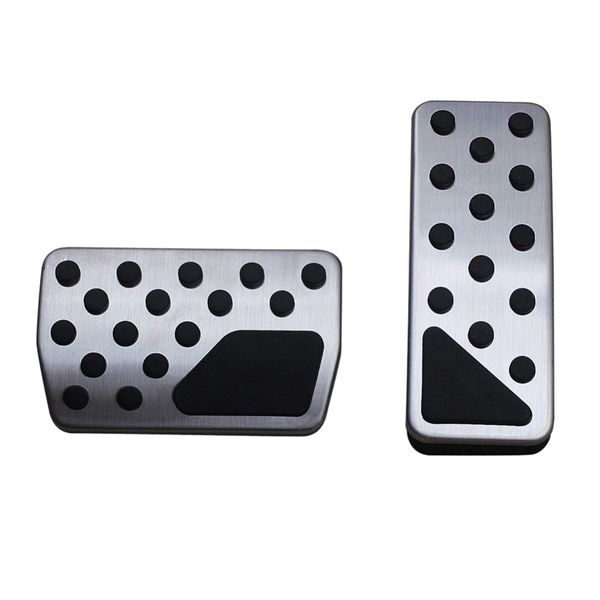 

car accessories for grand cherokee 2011-2018 stainless steel + antislip rubber foot rest fuel brake at pedals pads # 280241